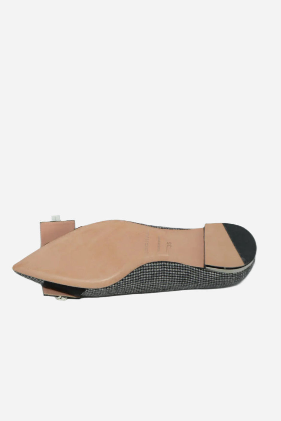 Rochas Houndstooth Crystal Flats Size 36