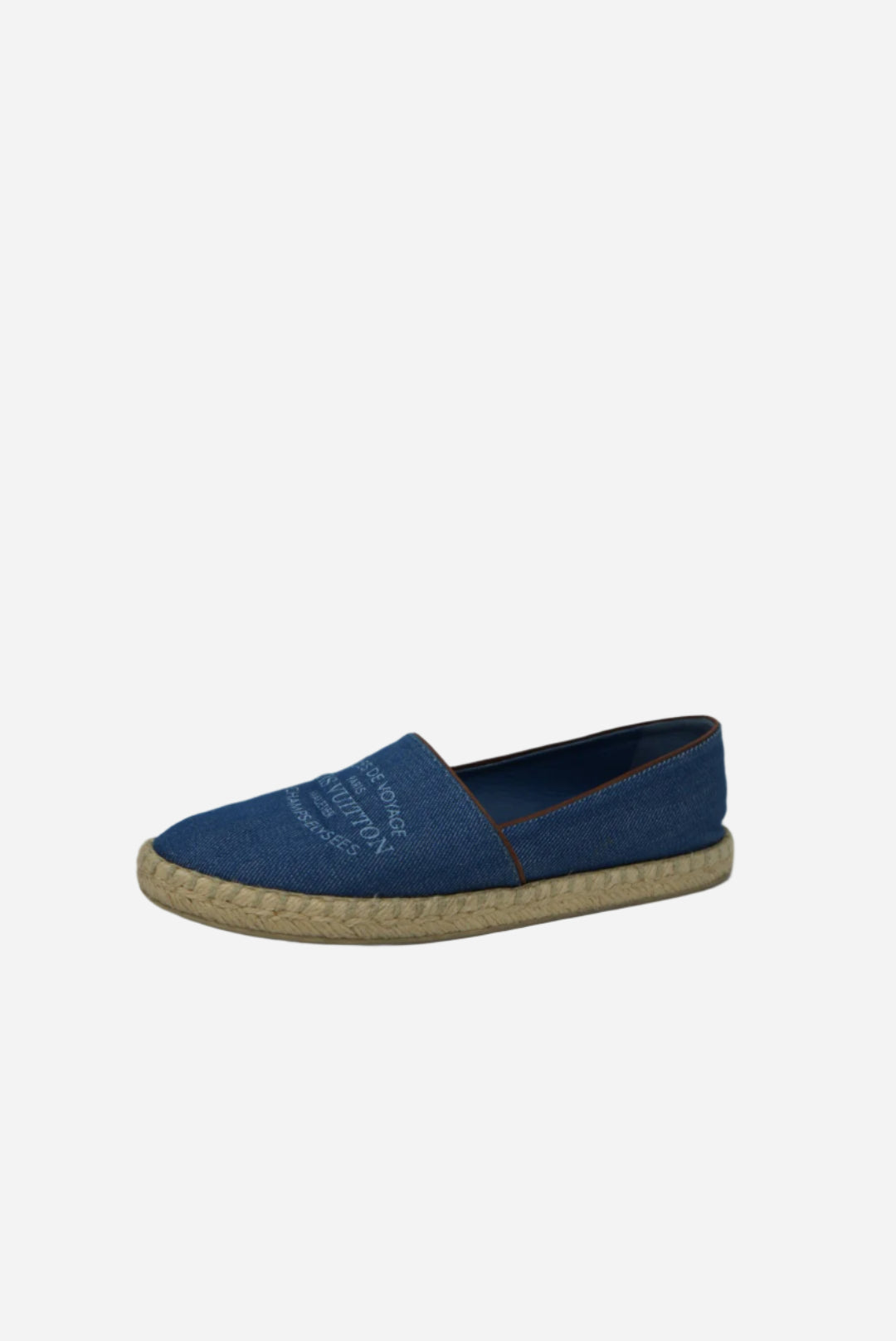 Louis Vuitton Blue Denim De Voyage Flats Size 36.5