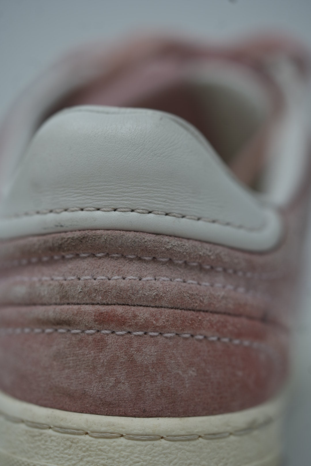 Valentino Pink/White Leather Suede Sneakers Size 35