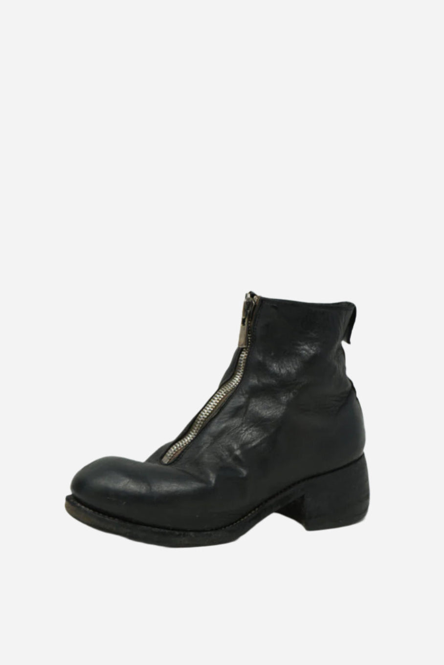 Guidi Black Leather PL1 Ankle Boots Size 36