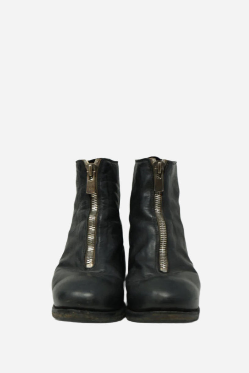 Guidi Black Leather PL1 Ankle Boots Size 36