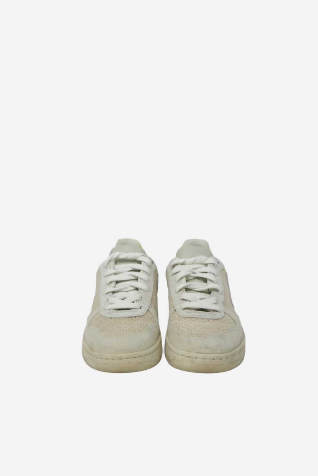 Veja White Suede Leather Sneakers