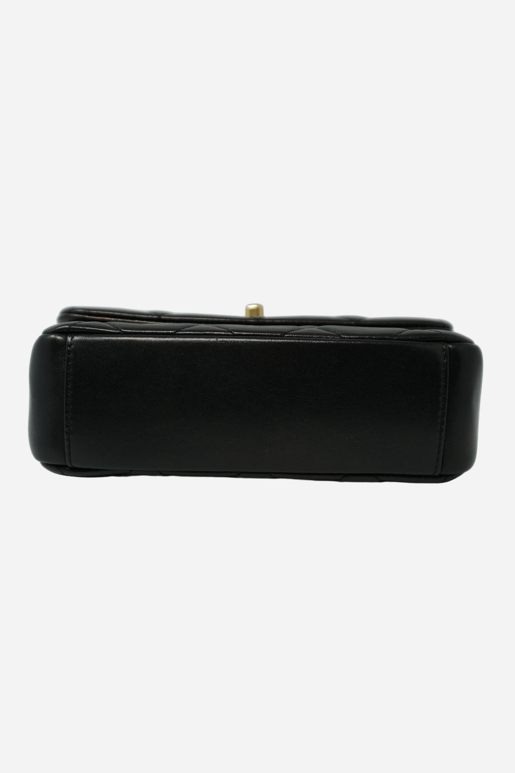 Pre-Owned Chanel Black Lambskin Chunky Chain Mini Flap Bag