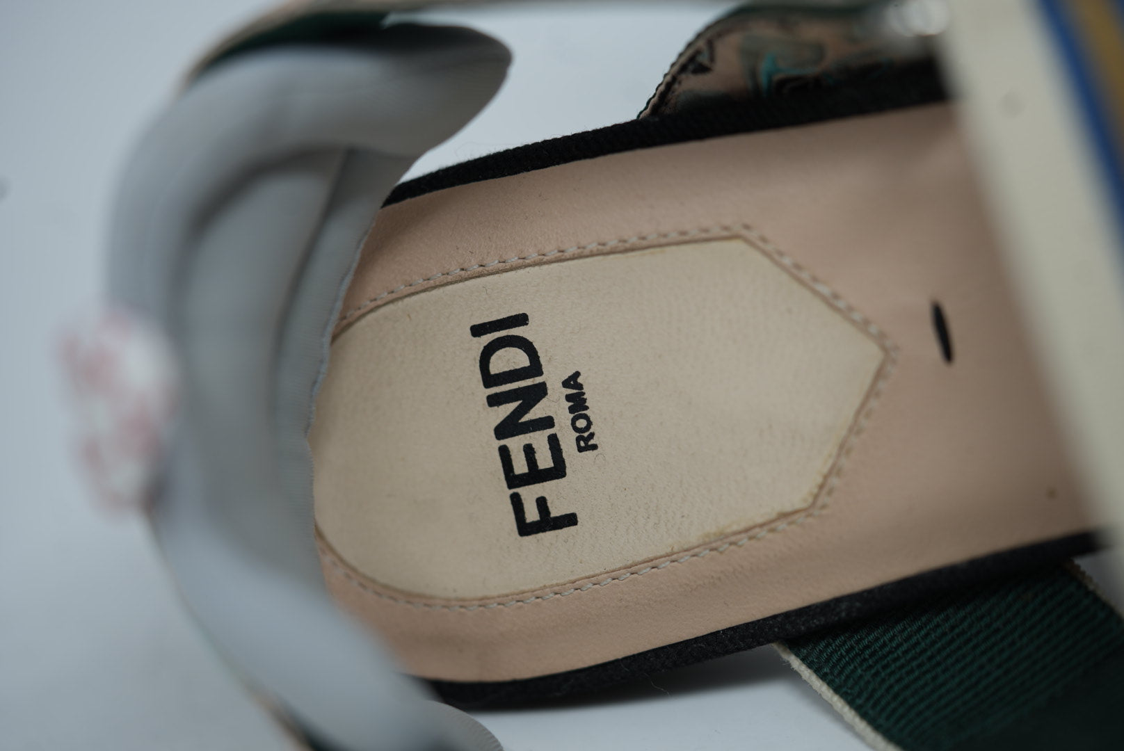 Fendi FF Multicolor Ballet Flats Slingback Size 35.5