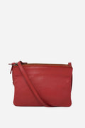 Celine Red Trio Leather Crossbody Color Refurnished