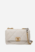 Pre-Owned Chanel white 19 Flap Handbag