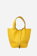 Hermes 2019 Picotin Lock 18 Handbag Yellow