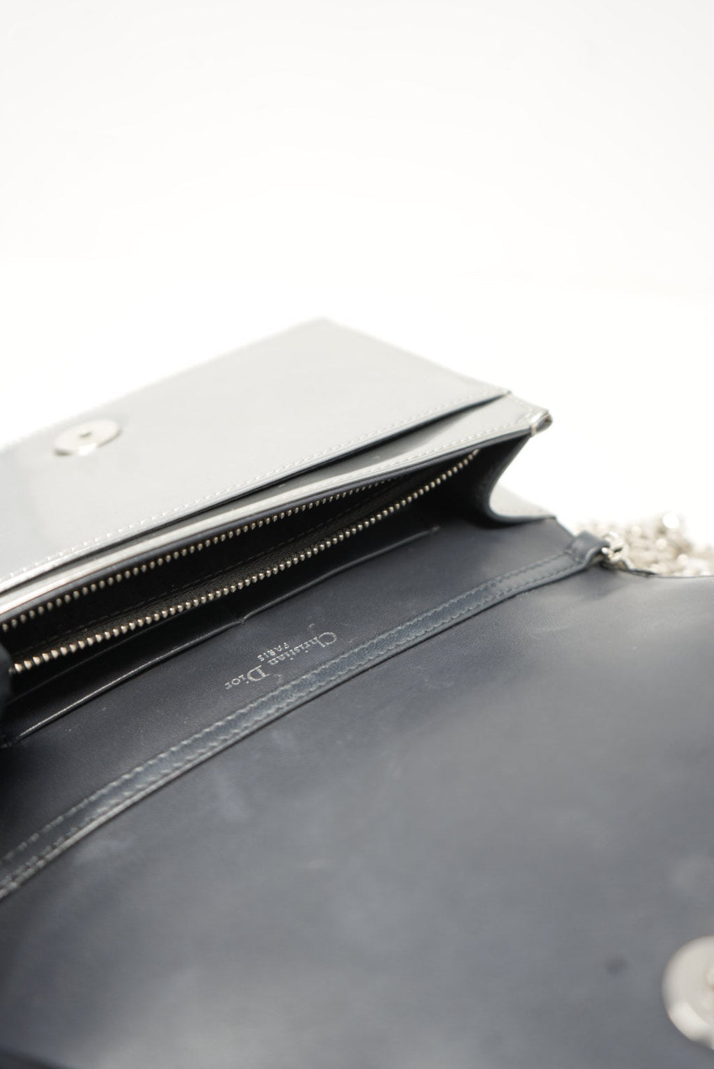 Dior 2017 Metallic Diorama Wallet on Chain