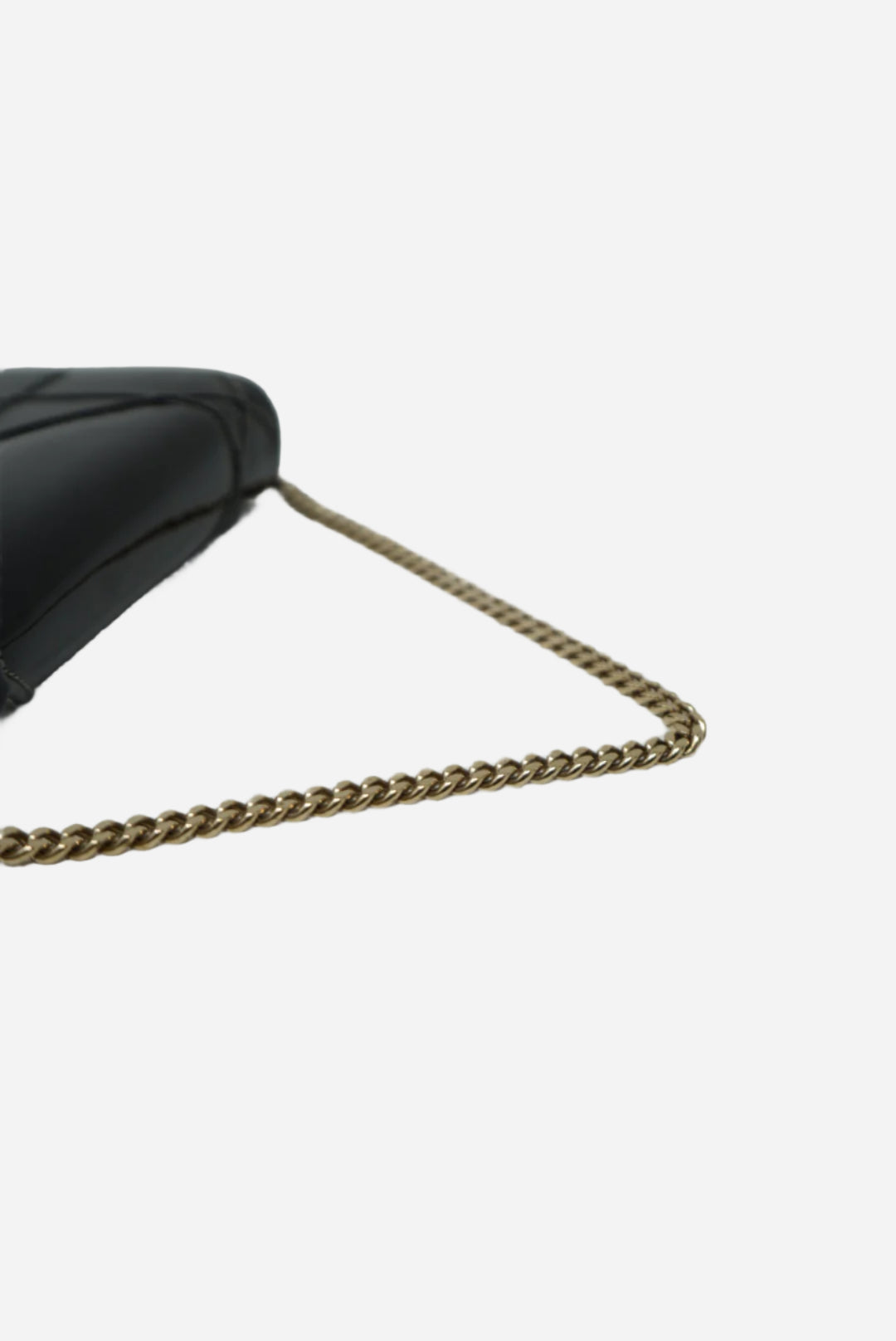 Dior 2015 Black Patent Diorama Chain Pouch