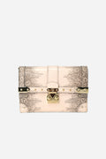 Louis Vuitton Lizard Petite Malle Trunk Chain Wallet