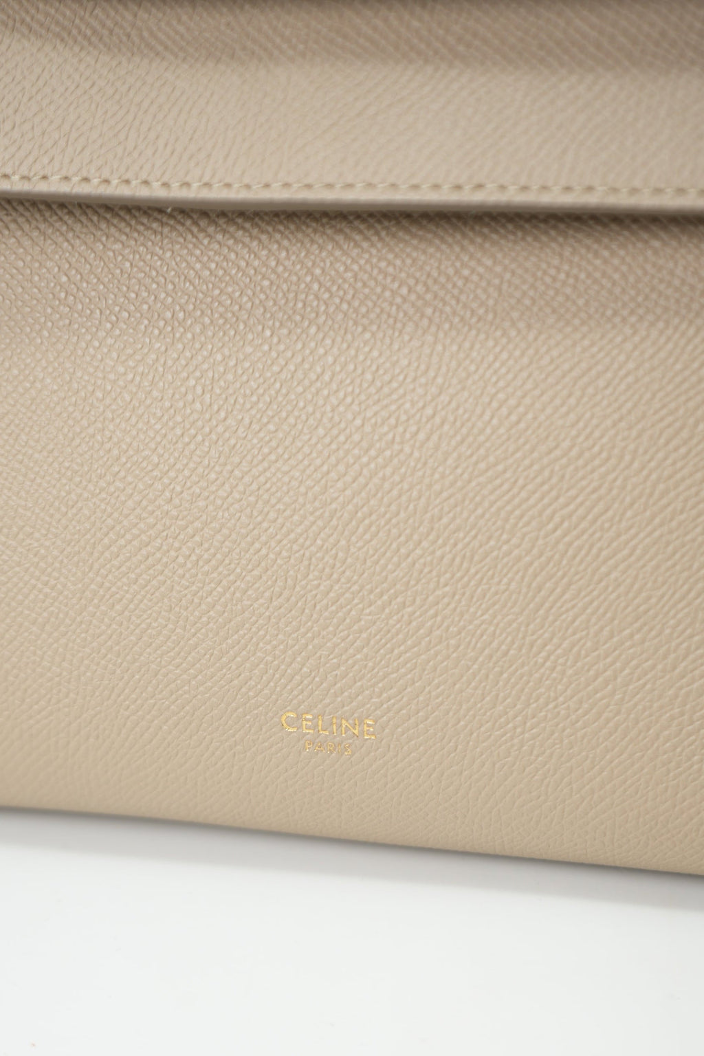 Celine 2019 Light Taupe Grained Calfskin Micro Belt Bag