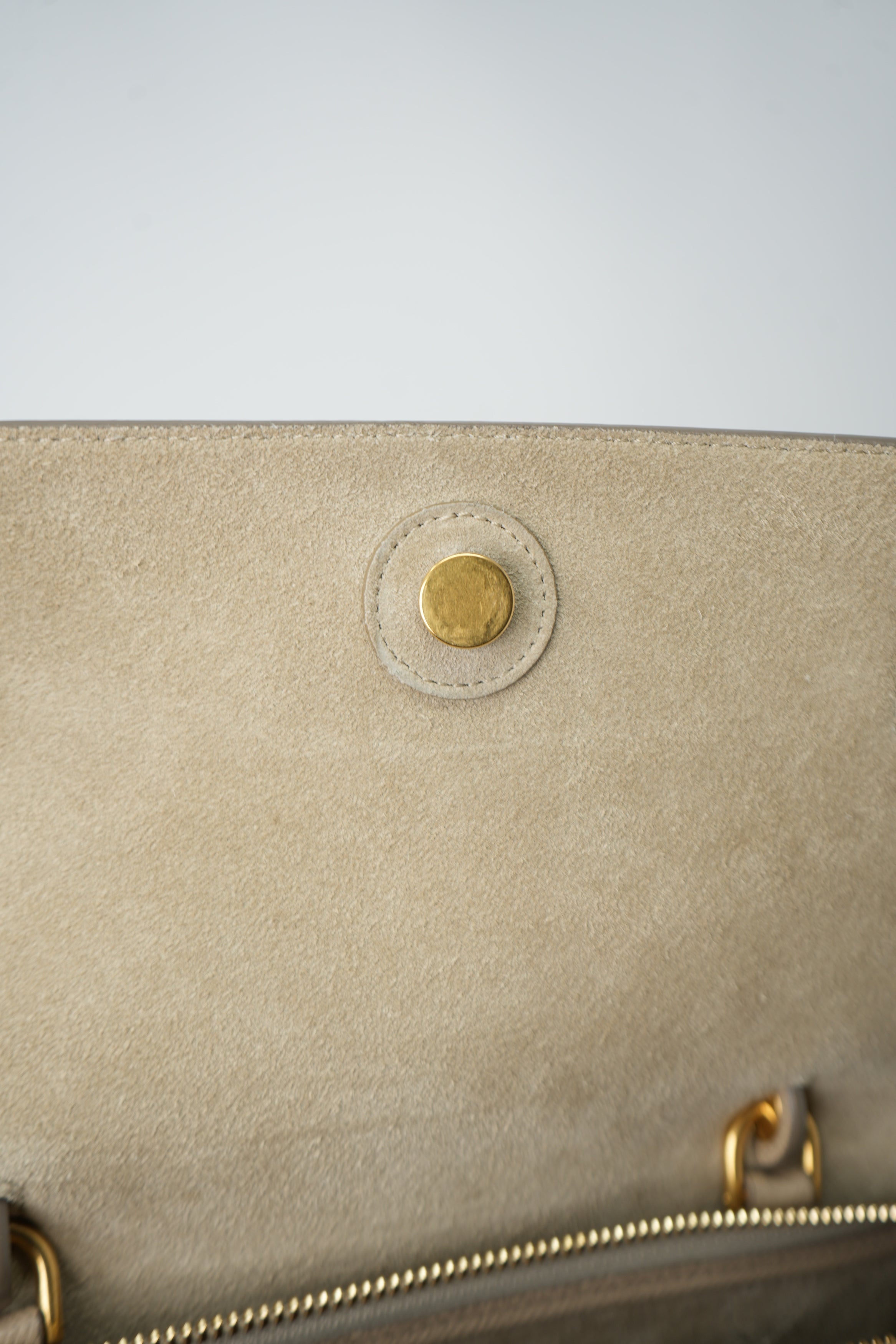 Celine 2019 Light Taupe Grained Calfskin Micro Belt Bag