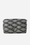Louis Vuitton 2015 Grey Lambskin Malletage Shoulder Bag