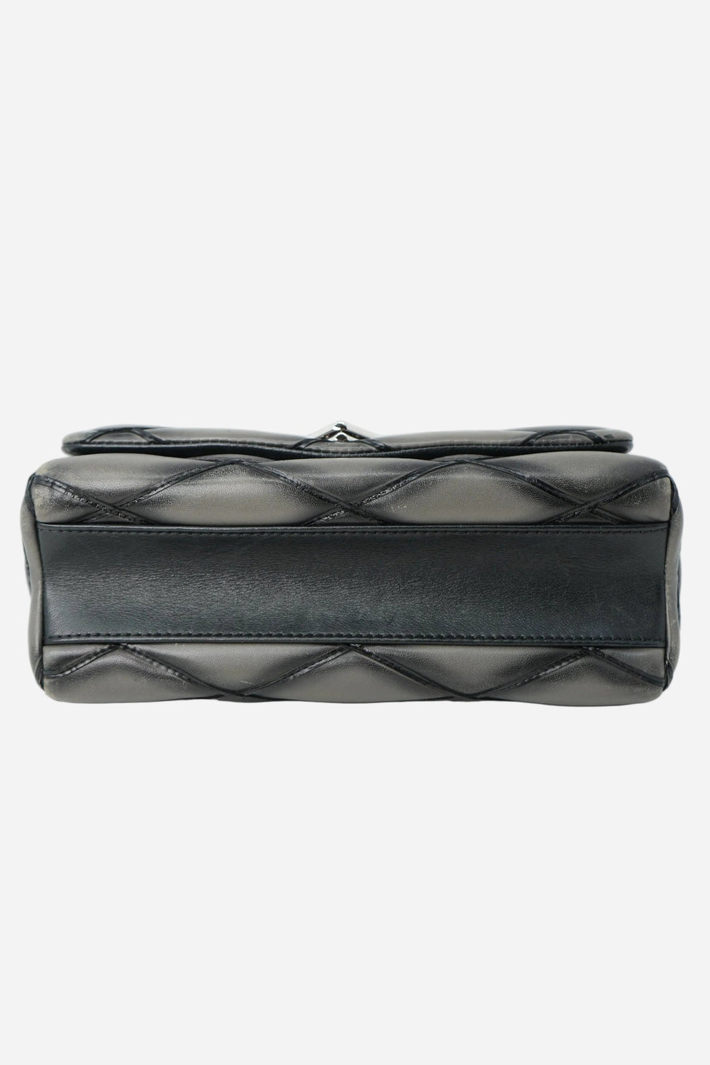 Louis Vuitton 2015 Grey Lambskin Malletage Shoulder Bag