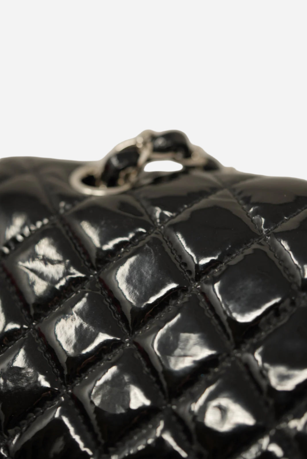 Pre-Owned Chanel Black Medium Patent Classic Double Flap Bag