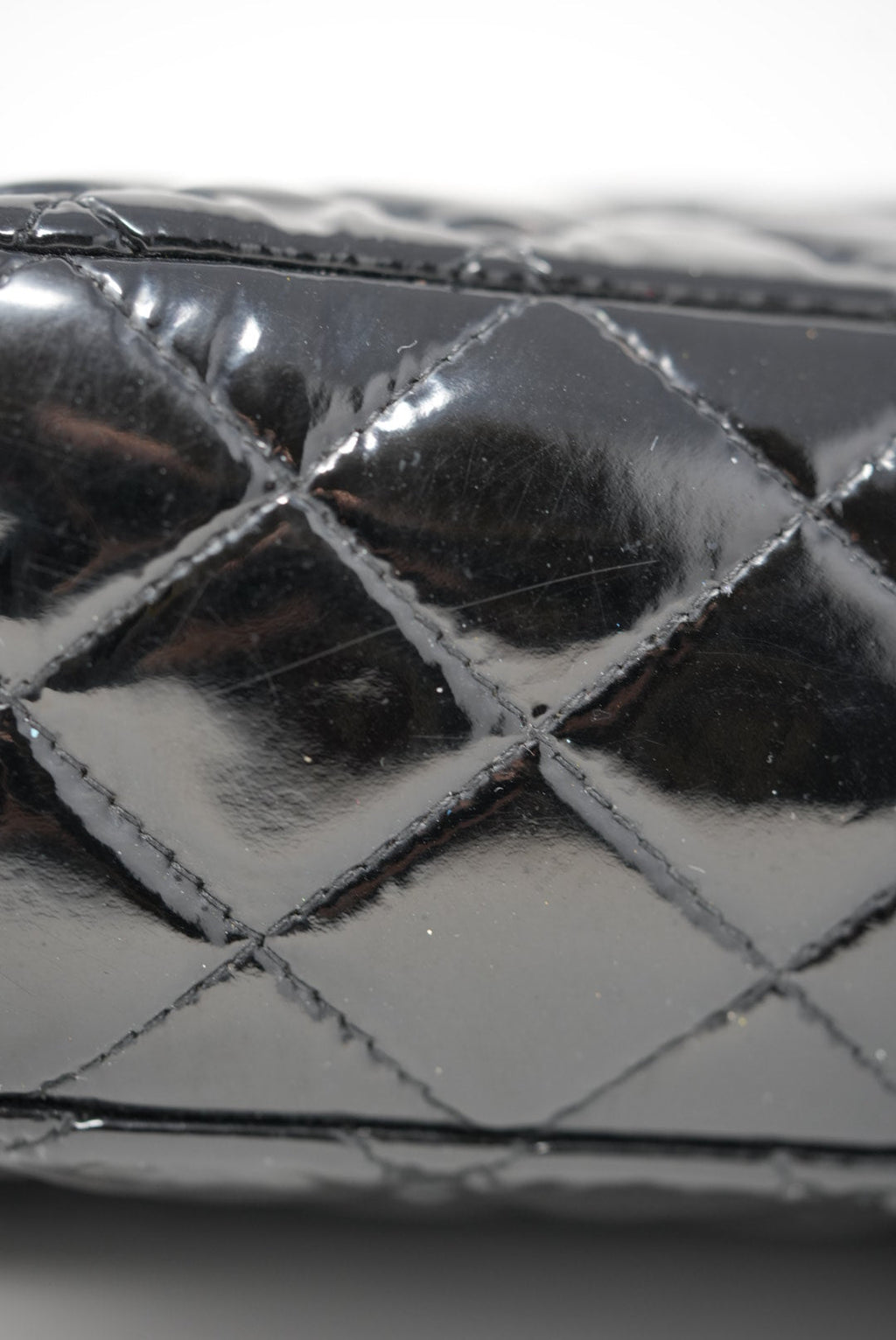 Pre-Owned Chanel Black Medium Patent Classic Double Flap Bag