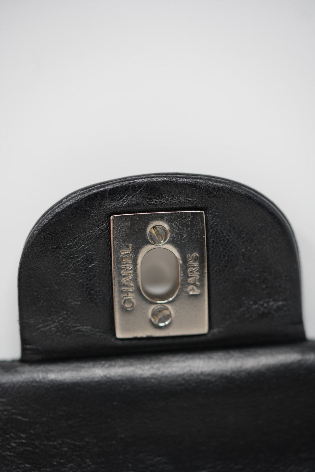 Pre-Owned Chanel Black Medium Patent Classic Double Flap Bag
