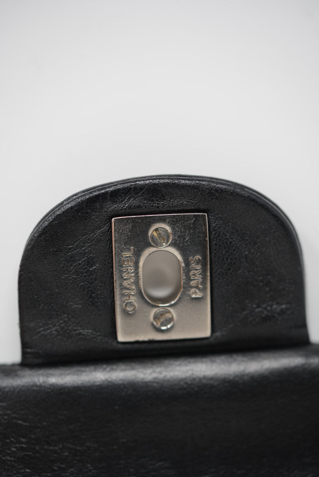 Pre-Owned Chanel Black Medium Patent Classic Double Flap Bag