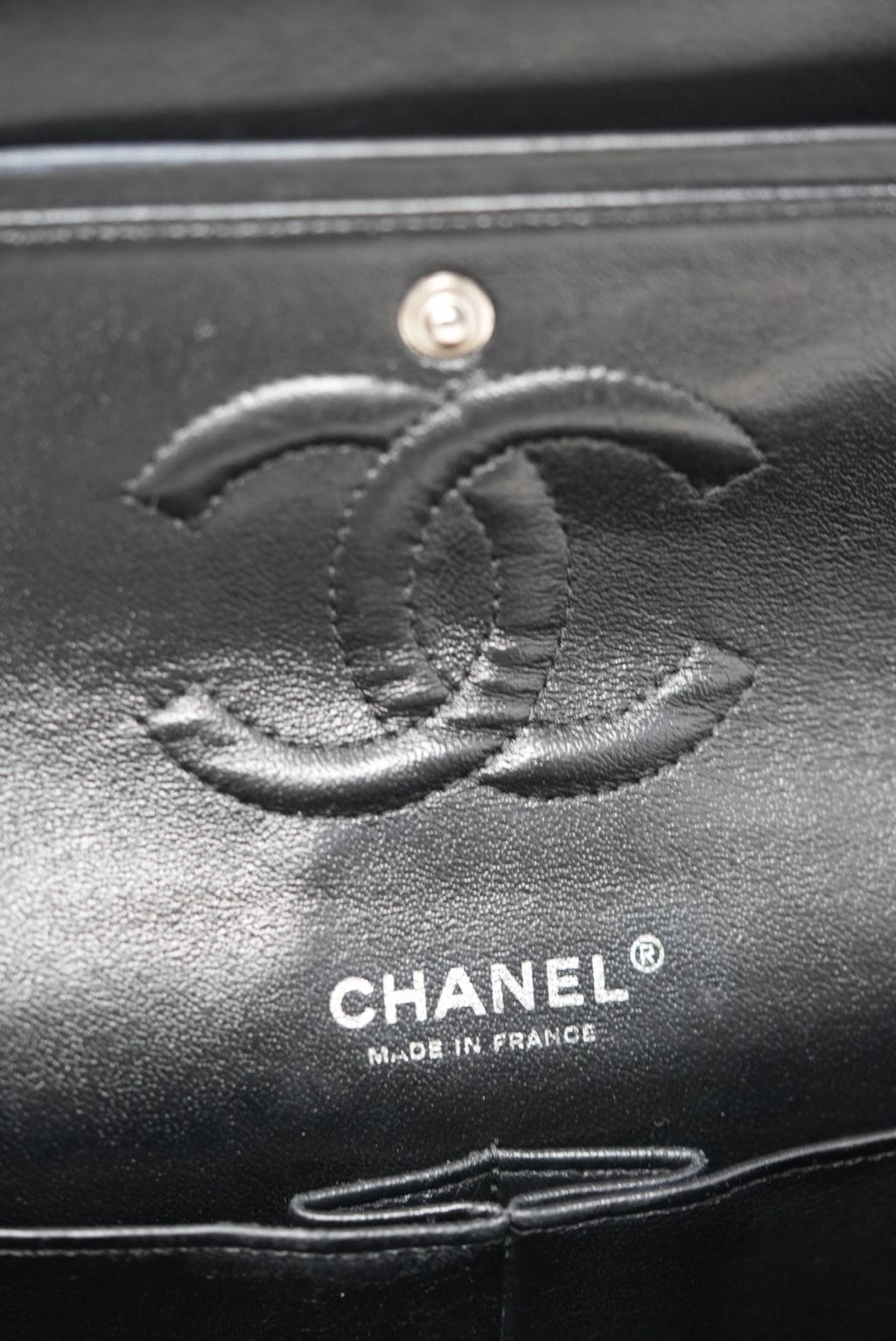 Pre-Owned Chanel Black Medium Patent Classic Double Flap Bag