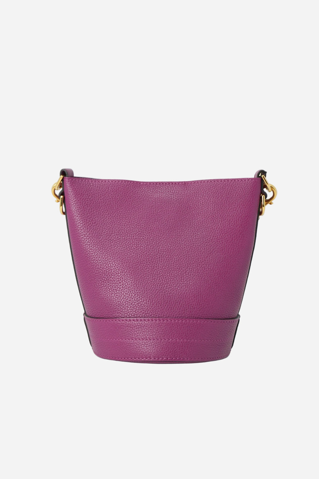 Moynat Purple Grained Calfskin Rubis Bucket Bag