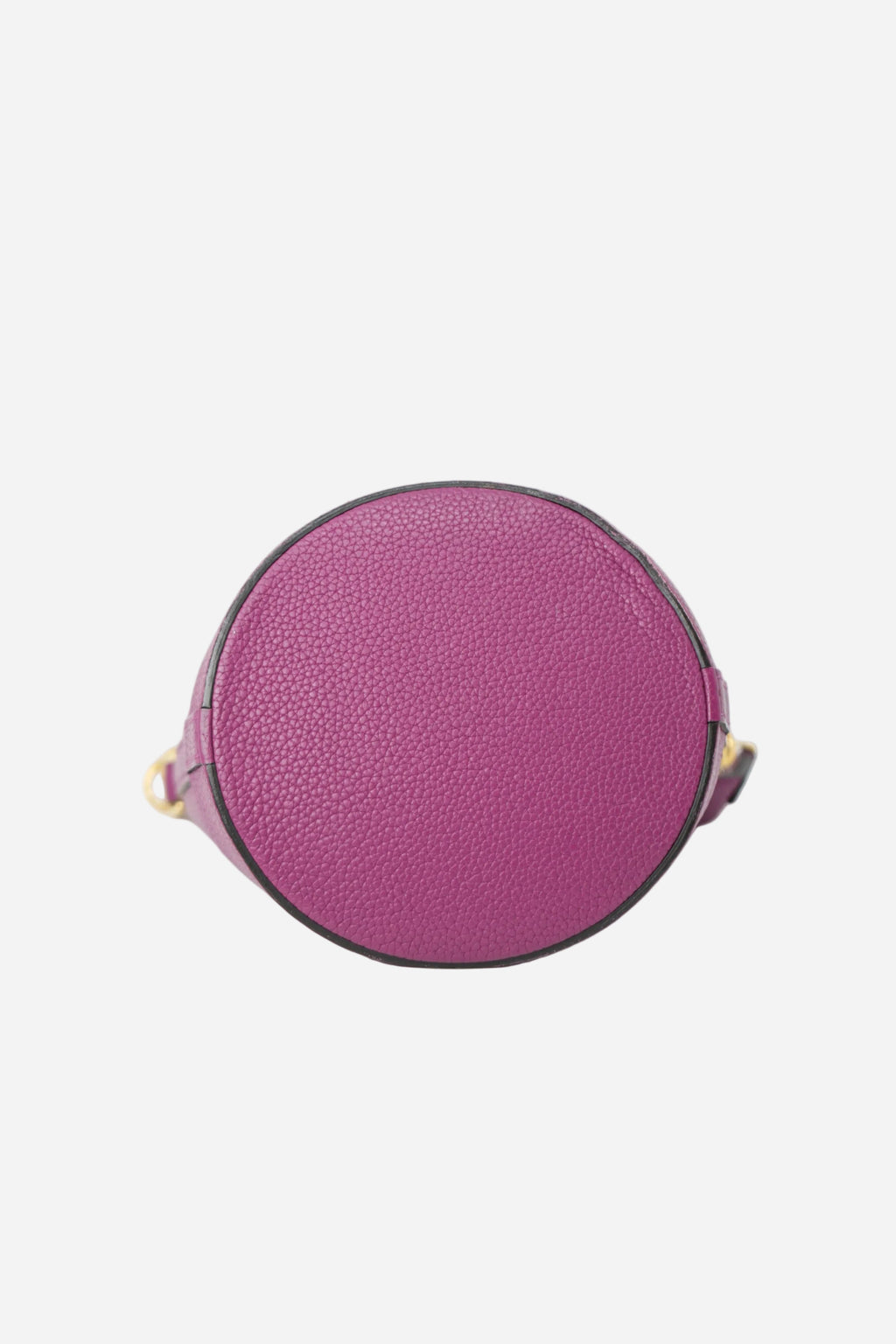 Moynat Purple Grained Calfskin Rubis Bucket Bag