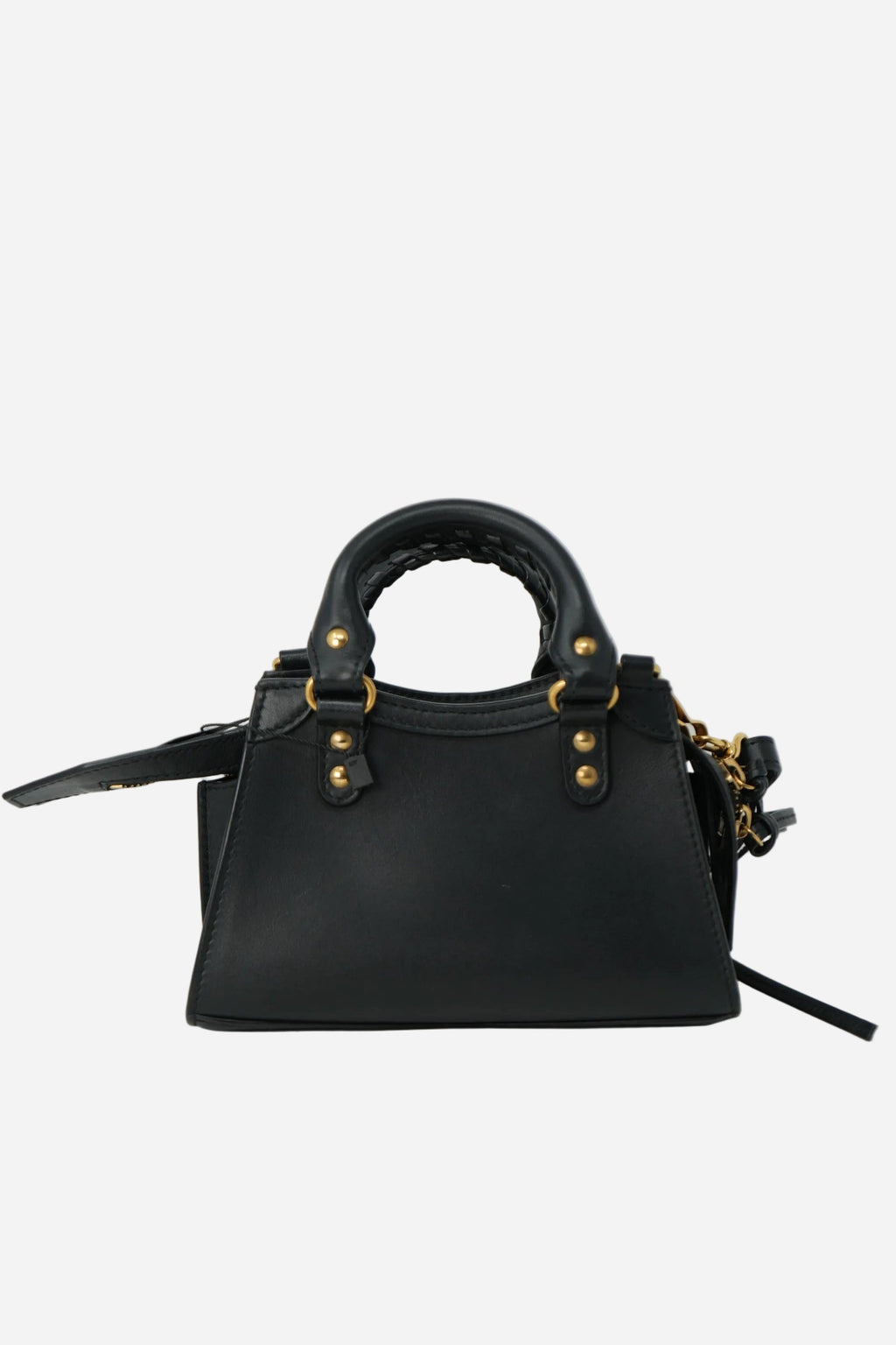 Balenciaga Black Calfskin Leather Mini Neo Classic City Crossbody Bag