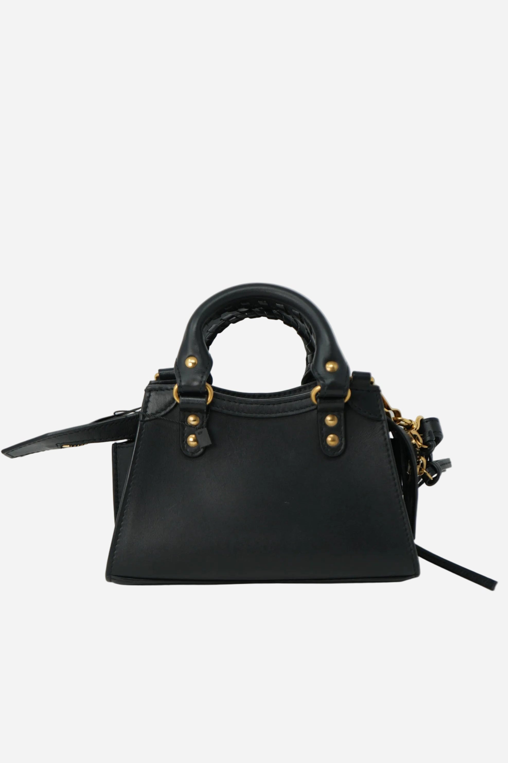 Balenciaga Black Calfskin Leather Mini Neo Classic City Crossbody Bag