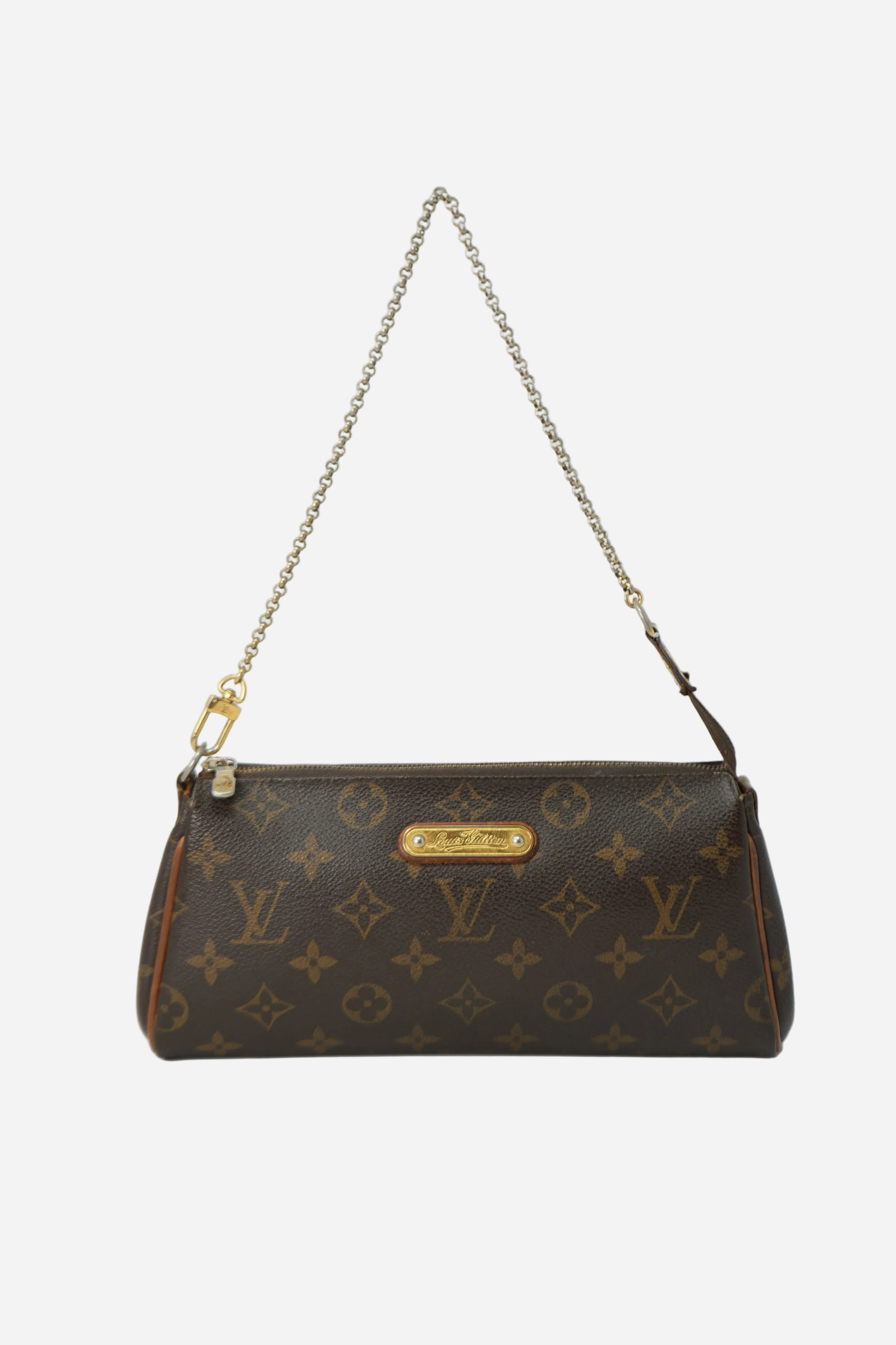 Louis Vuitton 2015 Brown Monogram Canvas Eva Shoulder Crossbody Bag