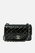 Pre-owned Chanel 2015 Patent Mini Rectangle Flap