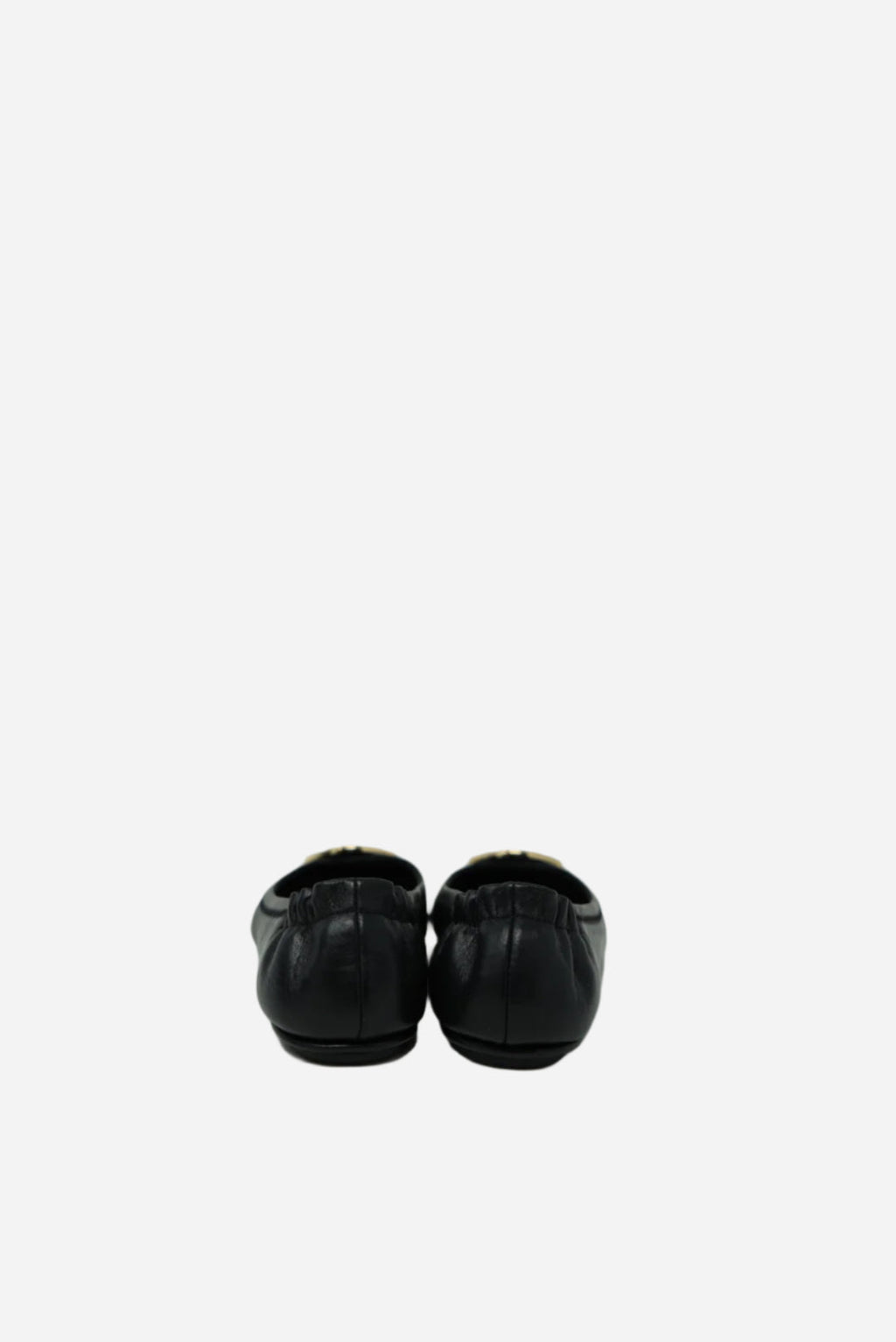Tory Burch Black Minnie Leather Flats