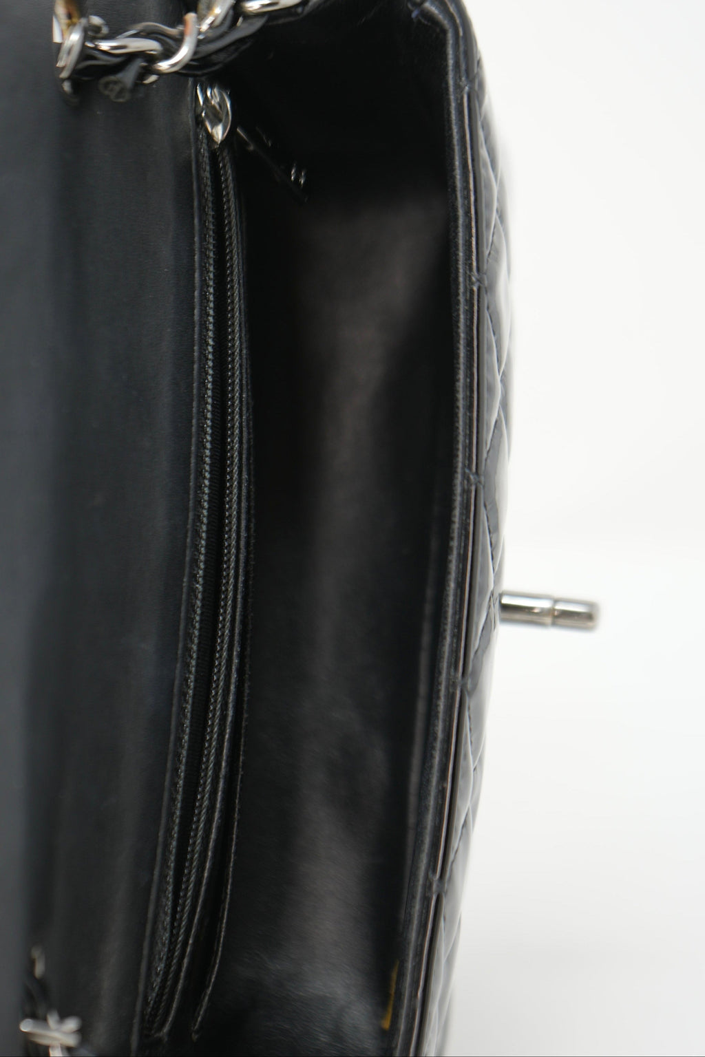 Pre-owned Chanel 2015 Patent Mini Rectangle Flap