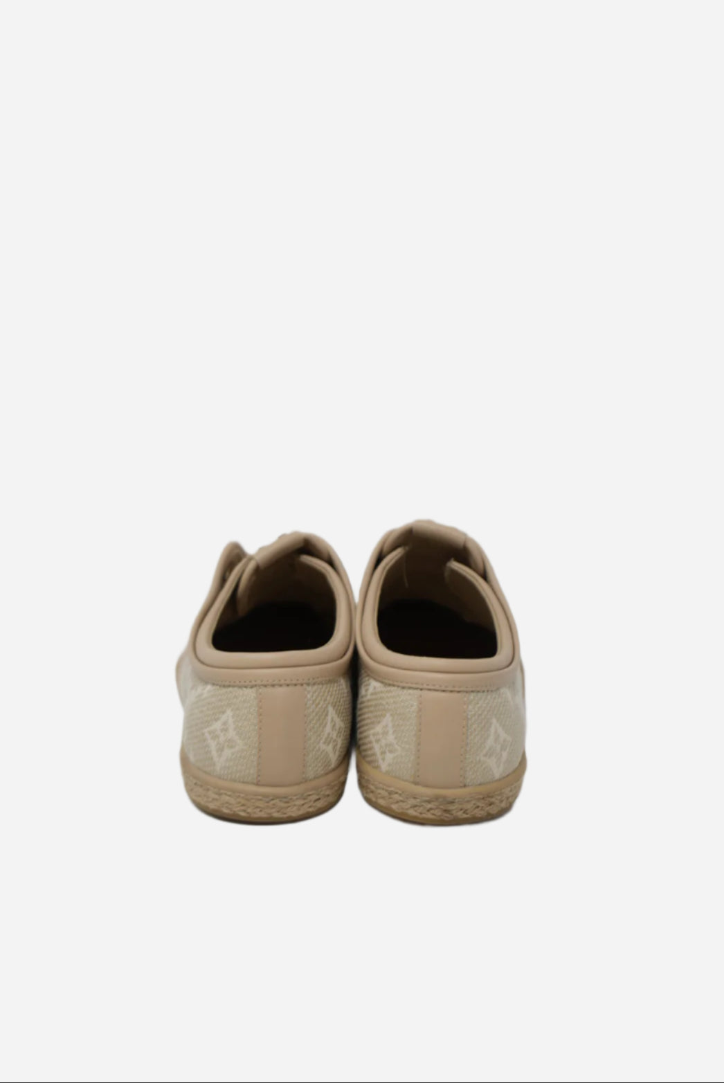 Louis Vuitton Beige Monogram Canvas Laceless Sneaker Size 37