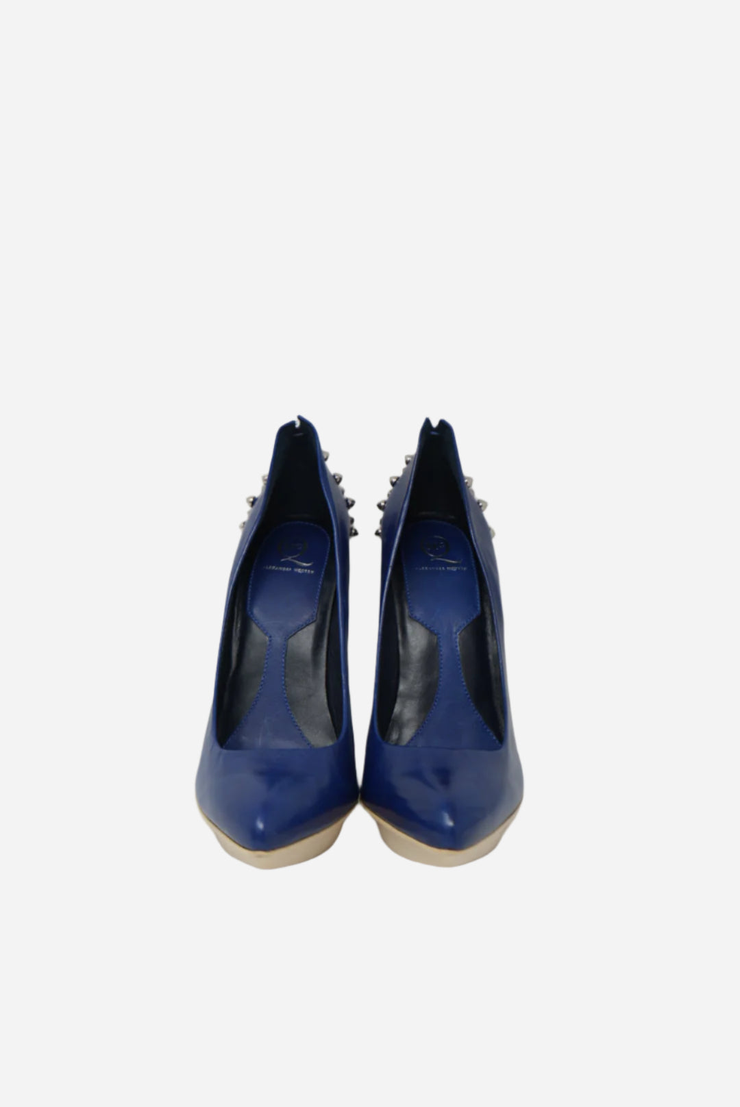 Alexander McQueen Blue Leather Heels Size 37