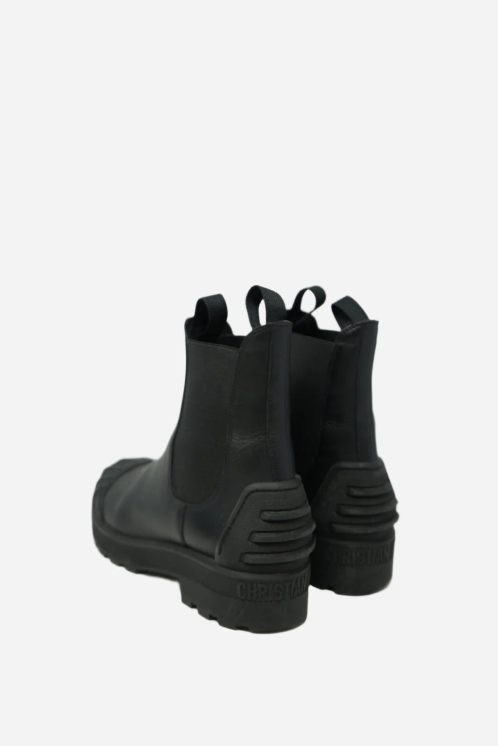 Dior Black Leather Ankle Boots Size 39