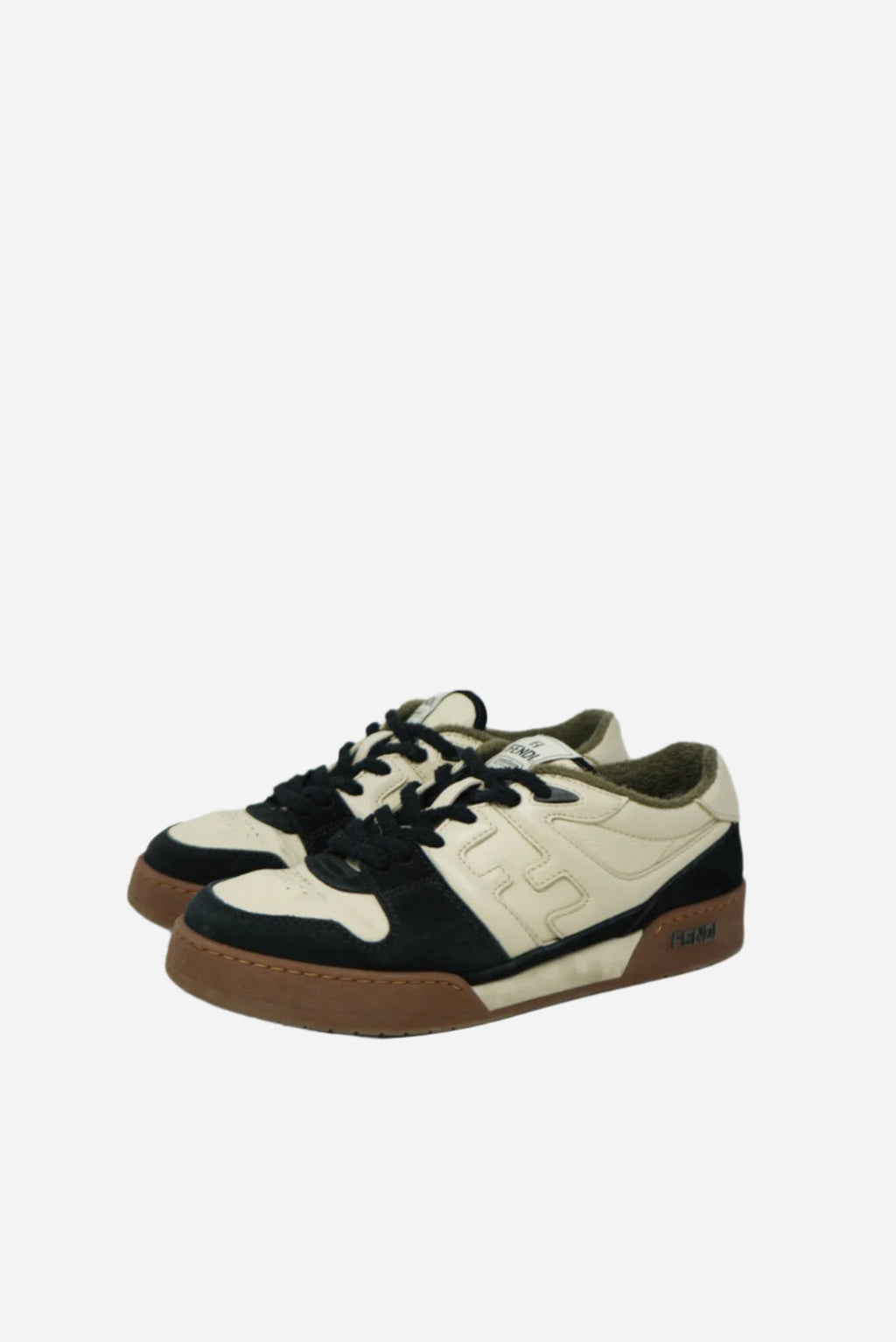 Fendi Match Low tops in black suede