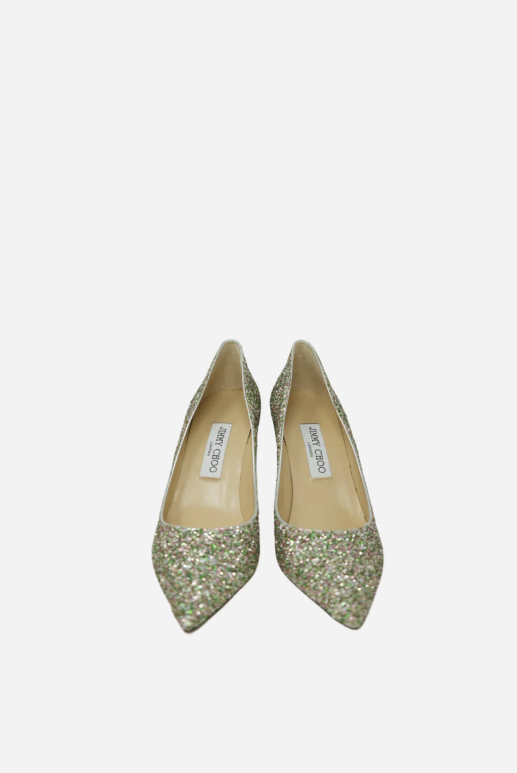 Jimmy Choo Glitter Pumps Peppermint Size 39