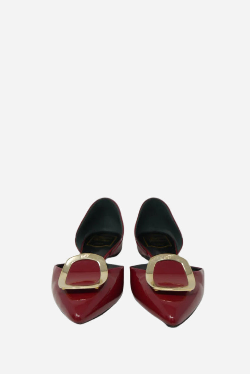 Roger Vivier Red Patent Ballet Flats Size 39