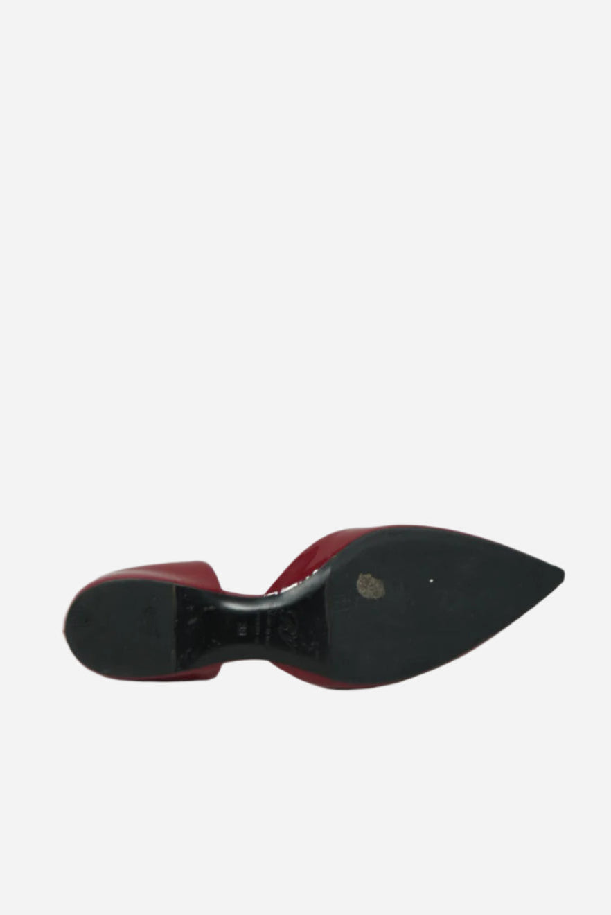 Roger Vivier Red Patent Ballet Flats Size 39