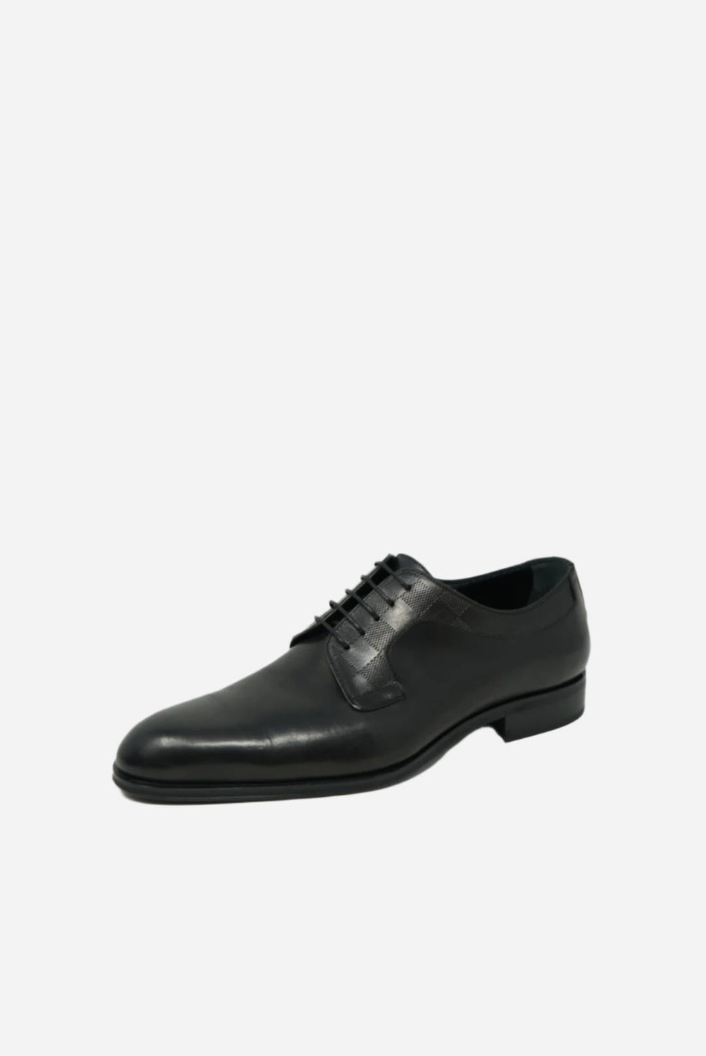 Louis Vuitton Men's Black Damier Leather Oxfords Size 39.5