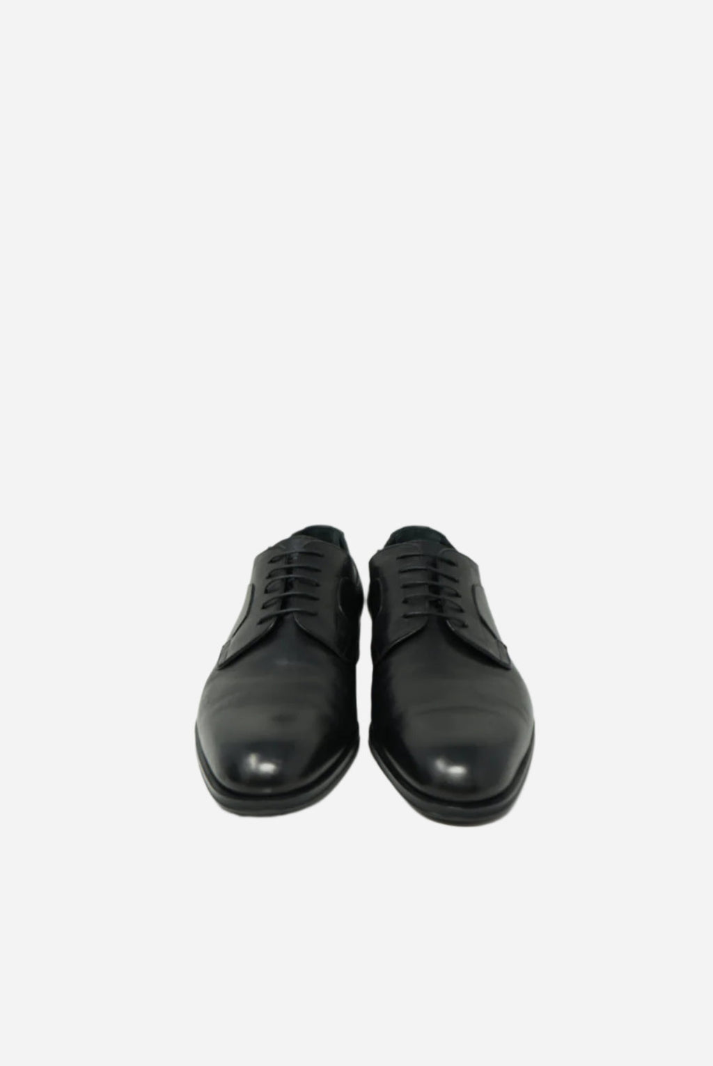 Louis Vuitton Men's Black Damier Leather Oxfords Size 39.5