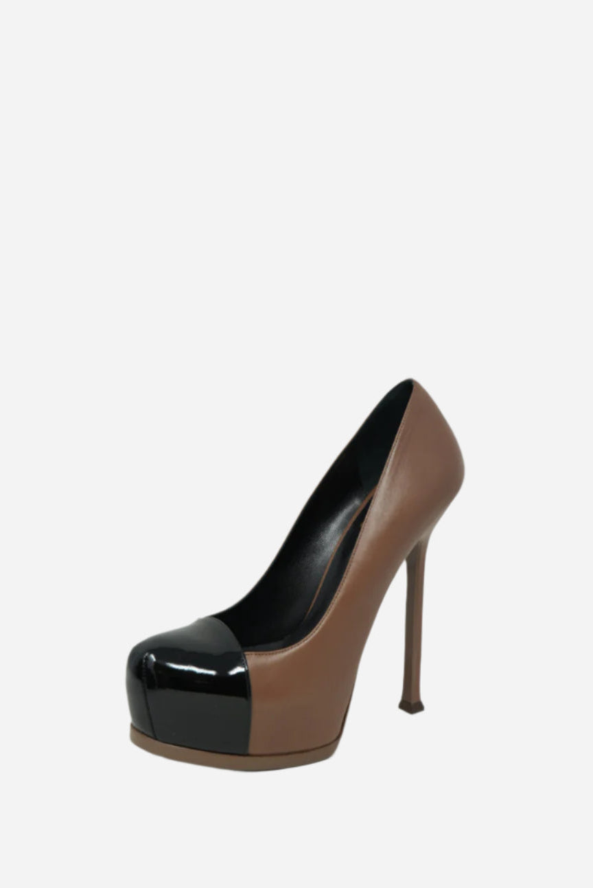 Saint Laurent Leather Platform Pumps Size 37