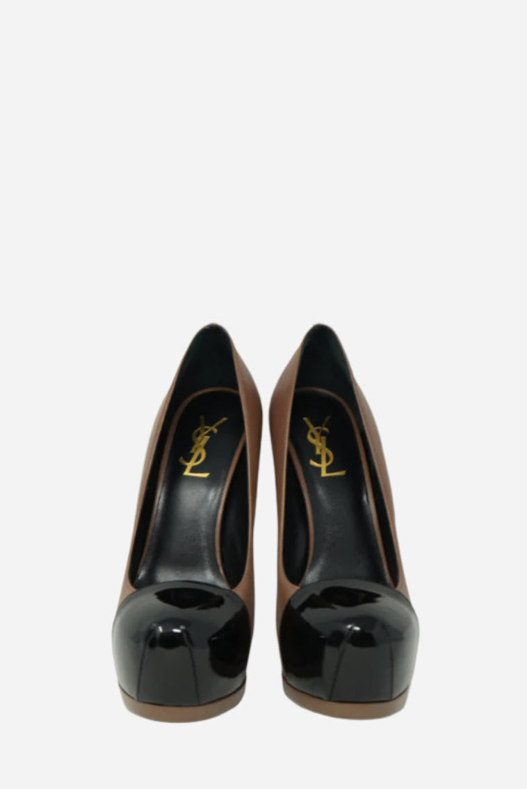 Saint Laurent Leather Platform Pumps Size 37