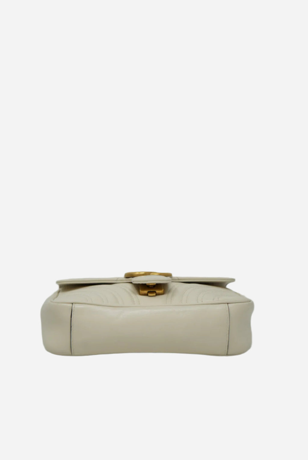 Gucci White Small Marmont Shoulder Bag
