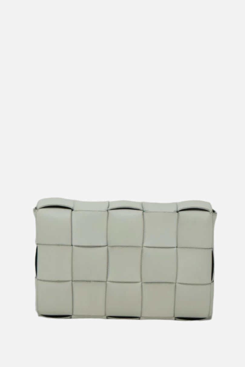 Bottega Veneta White Small Cassette Crossbody