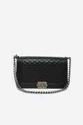 Pre-Owned Chanel LARGE BOY HANDBAG Black