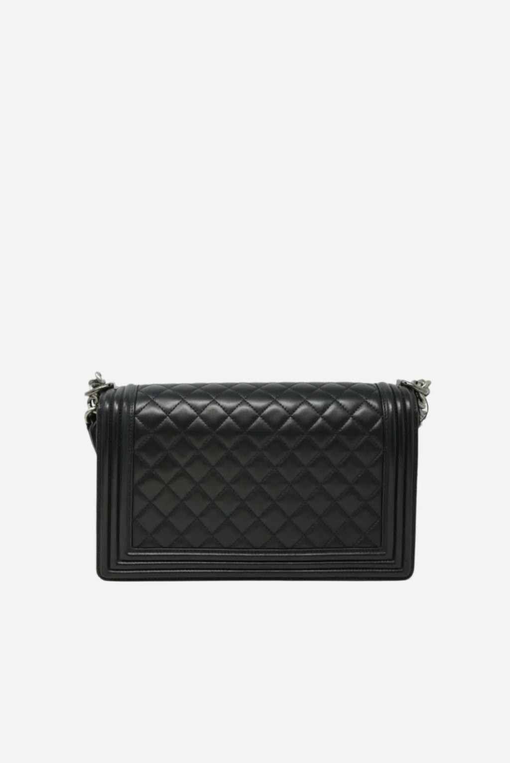 Pre-Owned Chanel LARGE BOY HANDBAG Black