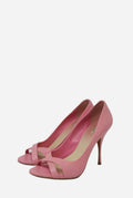 Miu Miu Pink Leather Heels Size 37.5