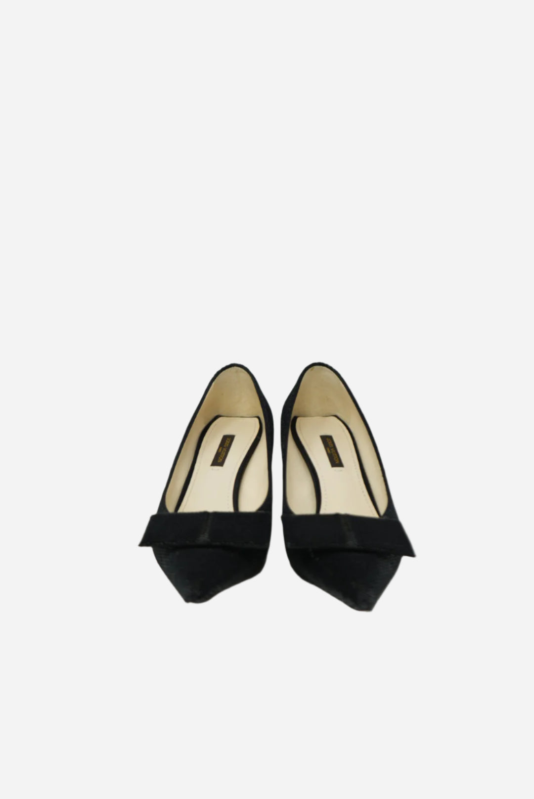 Louis Vuitton Black Glitter Heels Size 36.5