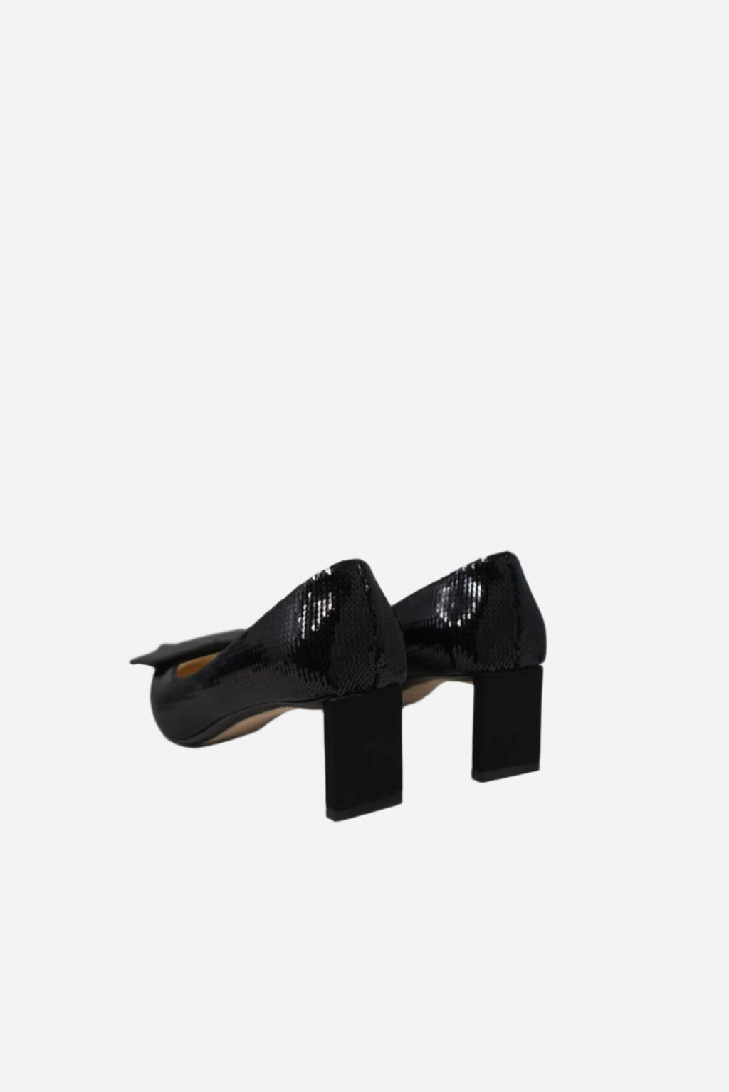 Louis Vuitton Black Glitter Heels Size 36.5