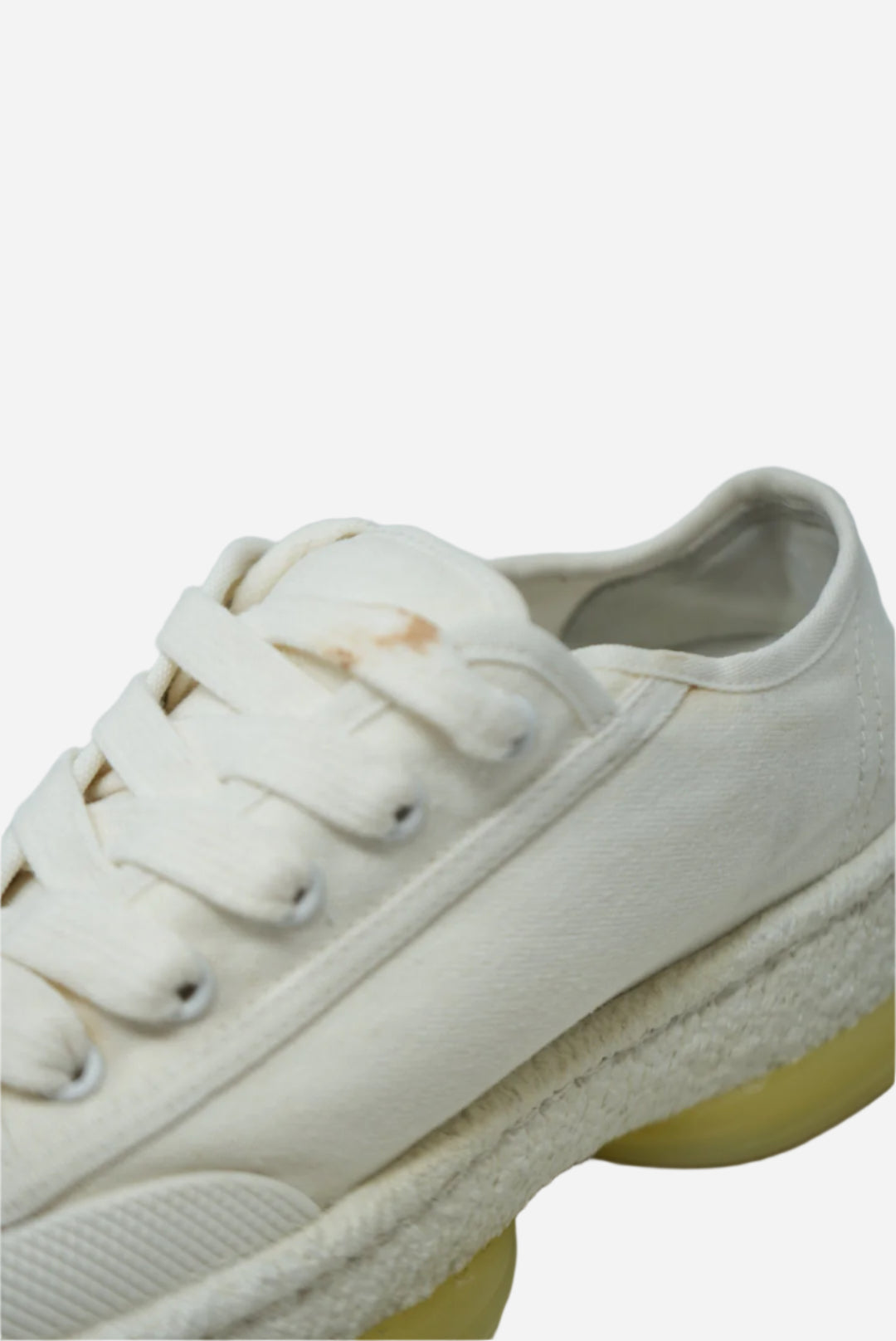Alexander Wang White Canvas Sneakers Size 37.5